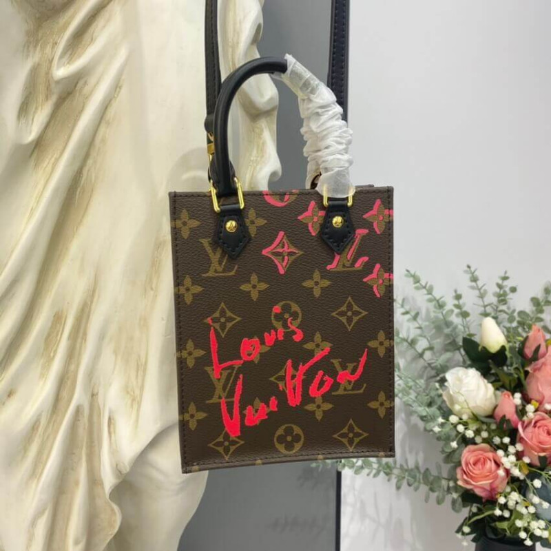 Louis Vuitton Signature dibujó Petit Sac Plat M80839-3