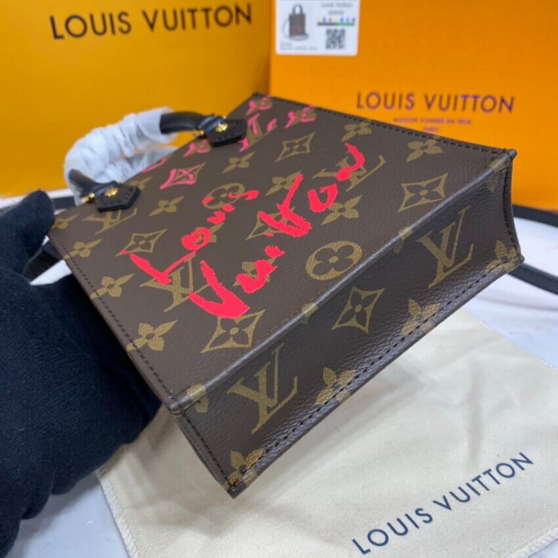 Louis Vuitton Signature dibujó Petit Sac Plat M80839-7