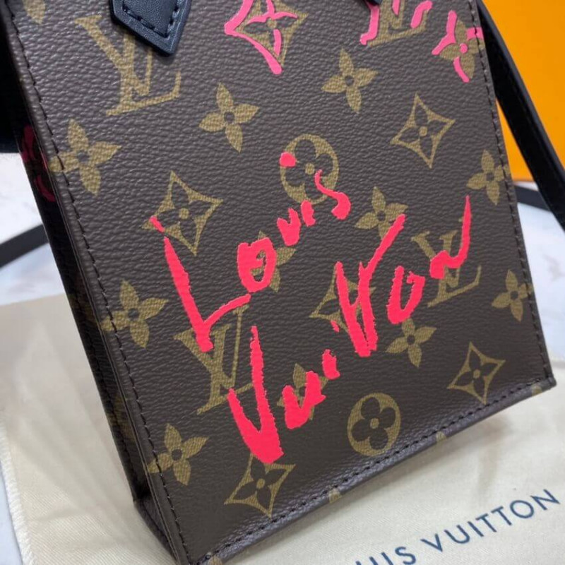 Louis Vuitton Signature dibujó Petit Sac Plat M80839-8