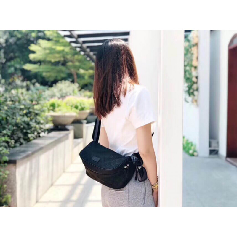 Gucci GG Guccissima Nylon Winist Crossbody Bolsa 449182-1
