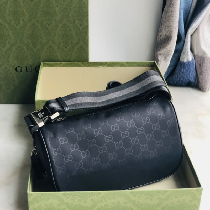 Gucci GG Guccissima Nylon Winist Crossbody Bolsa 449182-4