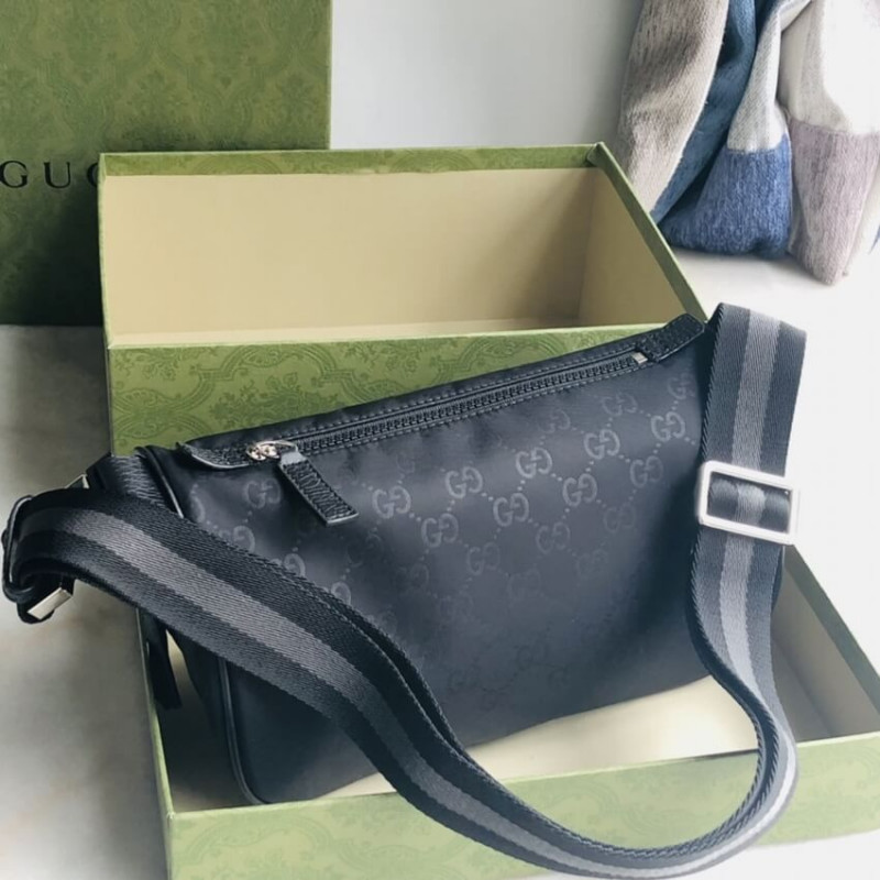 Gucci GG Guccissima Nylon Winist Crossbody Bolsa 449182-8