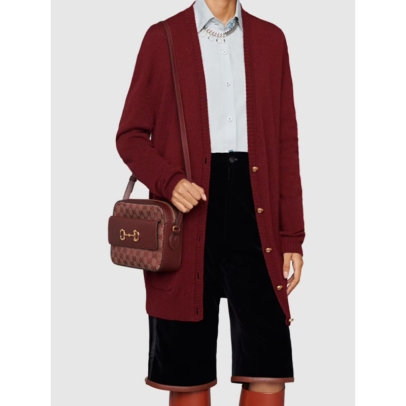 Gucci Horsebit 1955 Bolsa pequeña en Borgoña 645454-1
