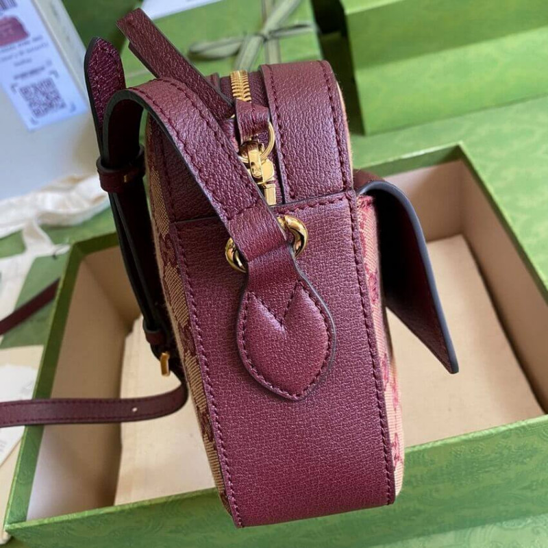 Gucci Horsebit 1955 Bolsa pequeña en Borgoña 645454-8