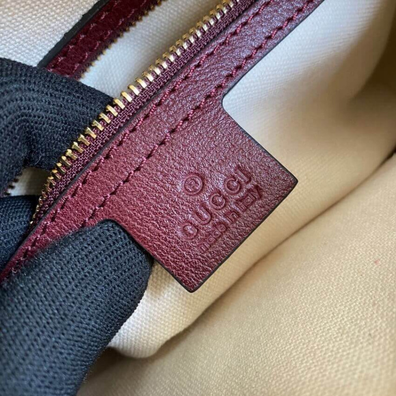 Gucci Horsebit 1955 Bolsa pequeña en Borgoña 645454-10