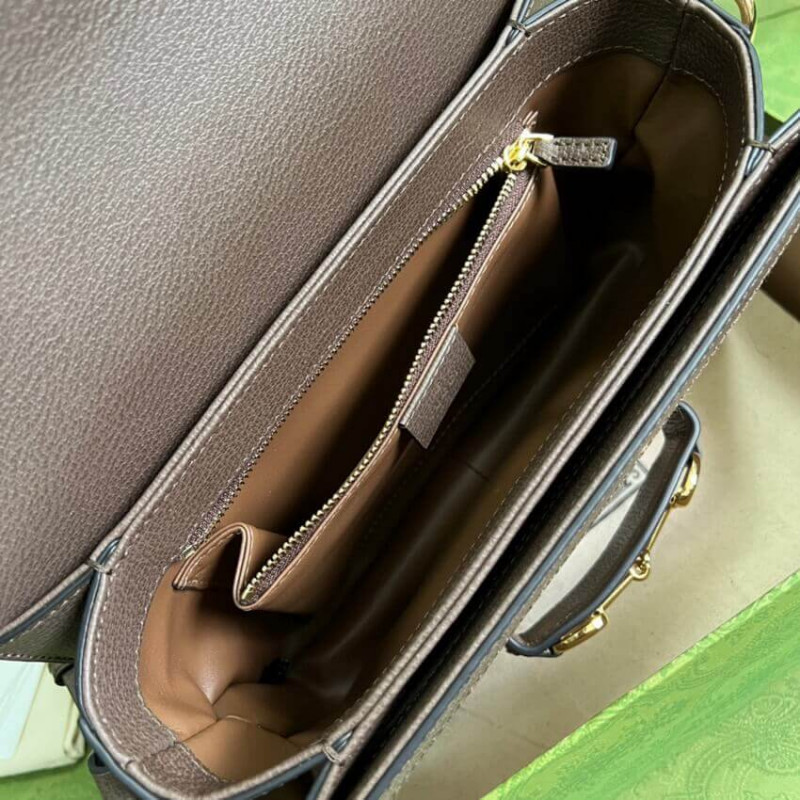 Gucci Horsebit 1955 Bolso de hombro con Jumbo GG 602204-7