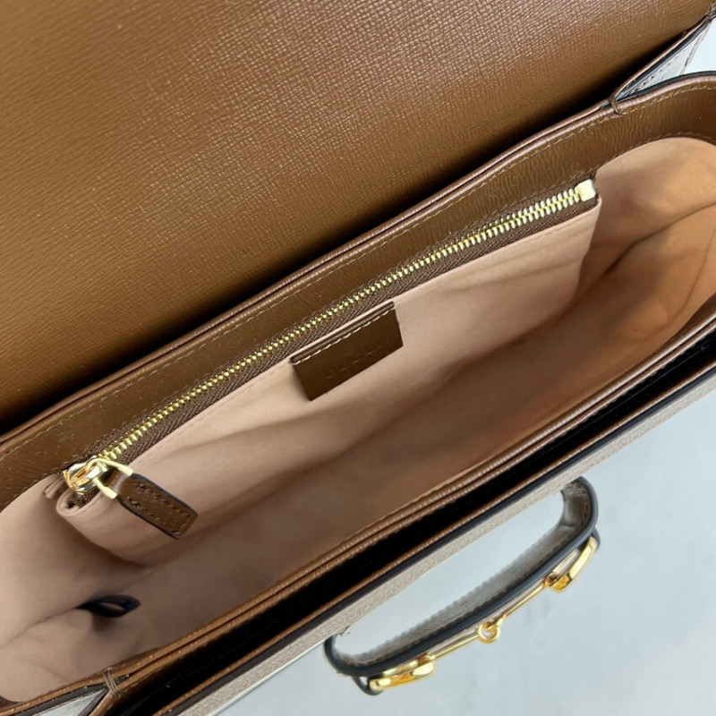 Gucci Horsebit 1955 Bolso de hombro con estampado geométrico 602204-9