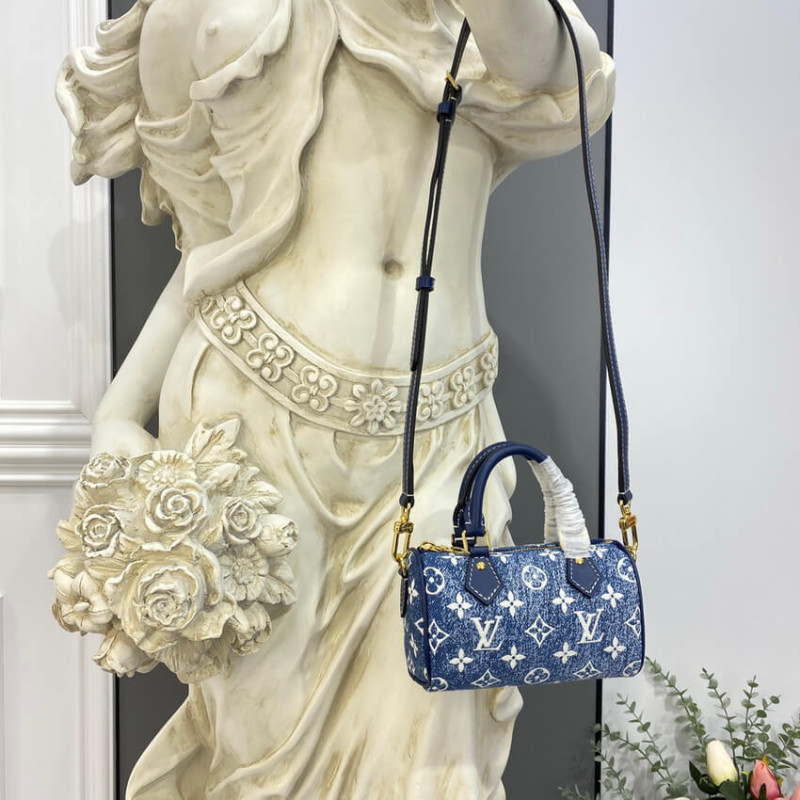 Louis Vuitton Monogram Jacquard Denim Nano Speedy M81168 M81213-1