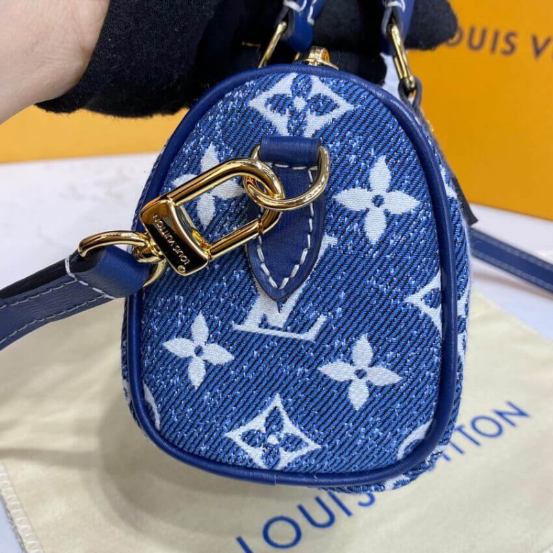 Louis Vuitton Monogram Jacquard Denim Nano Speedy M81168 M81213-5