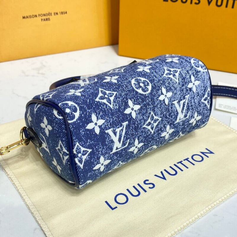 Louis Vuitton Monogram Jacquard Denim Nano Speedy M81168 M81213-6