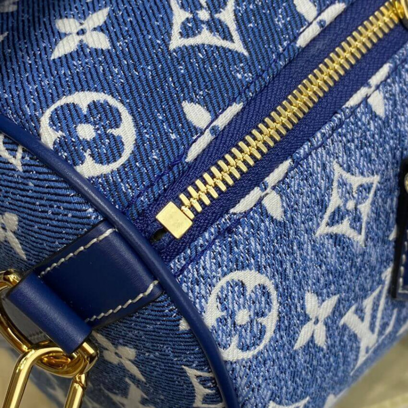 Louis Vuitton Monogram Jacquard Denim Speedy Bandouliere 25 M59609-10