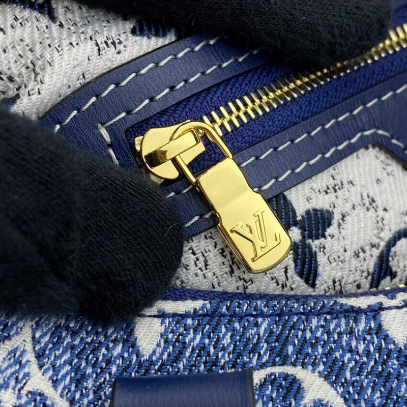 Louis Vuitton Monogram Jacquard Denim Speedy Bandouliere 25 M59609-15