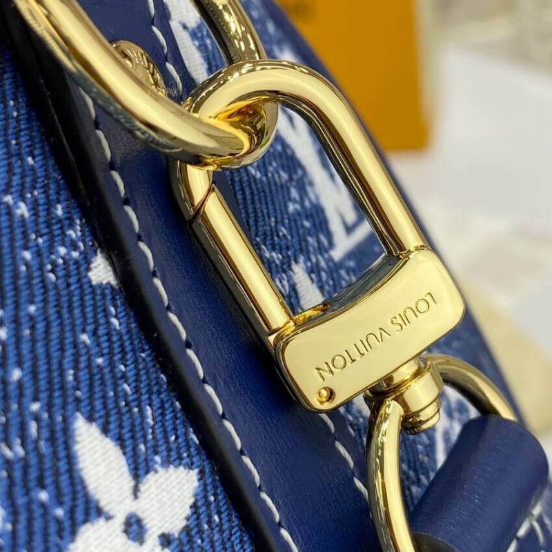 Louis Vuitton Monogram Jacquard Denim Speedy Bandouliere 25 M59609-16