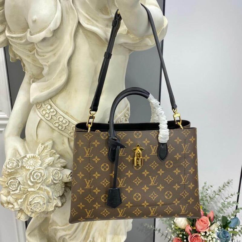 Louis Vuitton Monogram Canvas Flower Tote M43550 Negro-2