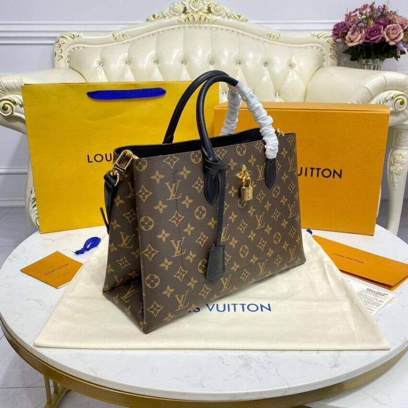 Louis Vuitton Monogram Canvas Flower Tote M43550 Negro-4