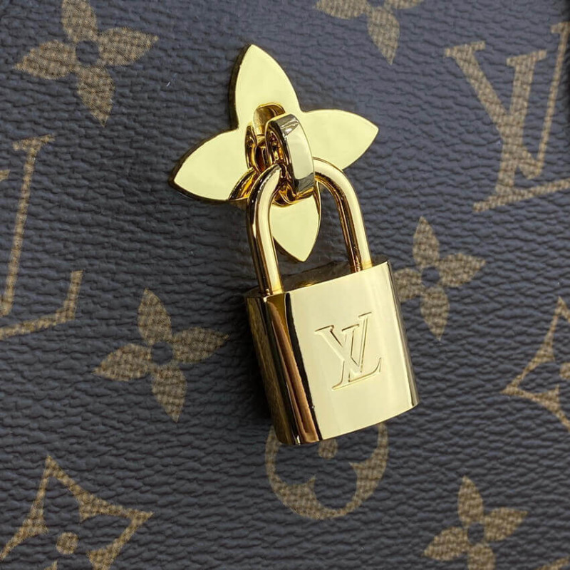 Louis Vuitton Monogram Canvas Flower Tote M43550 Negro-10