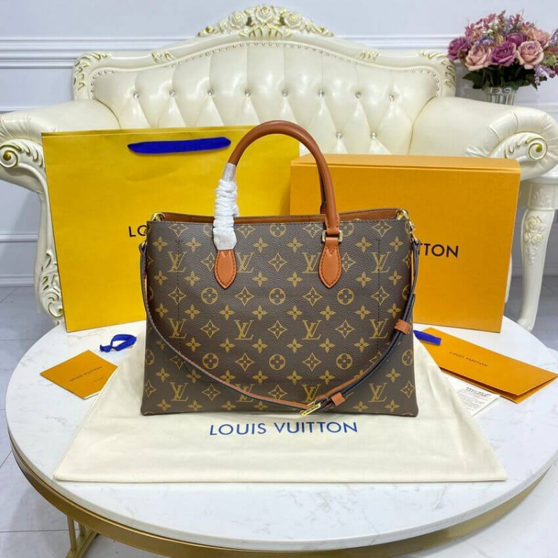 Louis Vuitton Monogram Canvas Flower Tote M43770 Caramelo-4