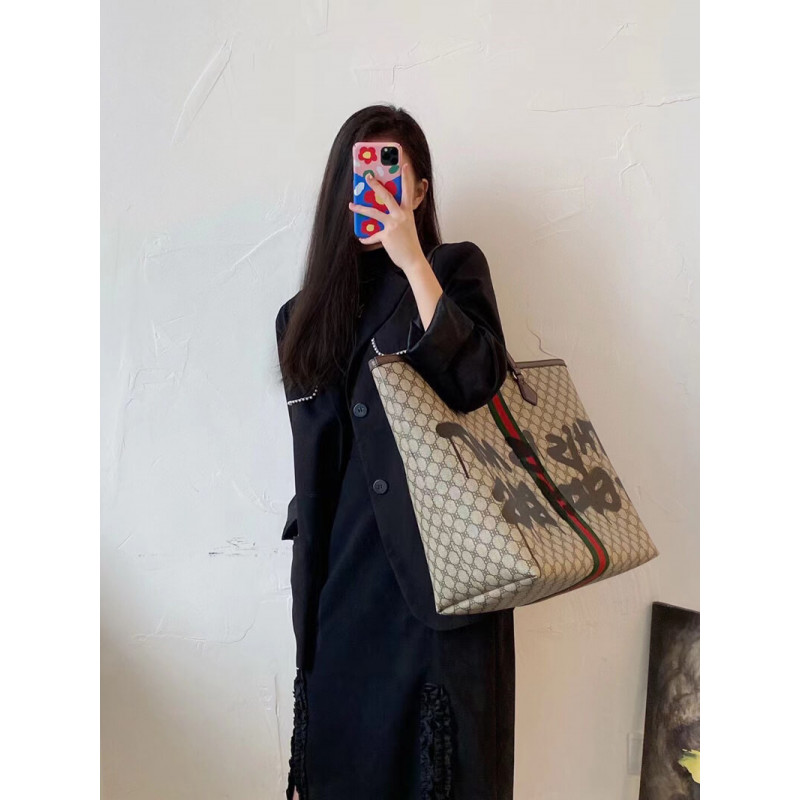 Balenciaga X Gucci Hacker Graffiti Gran Bolsa 680127-2