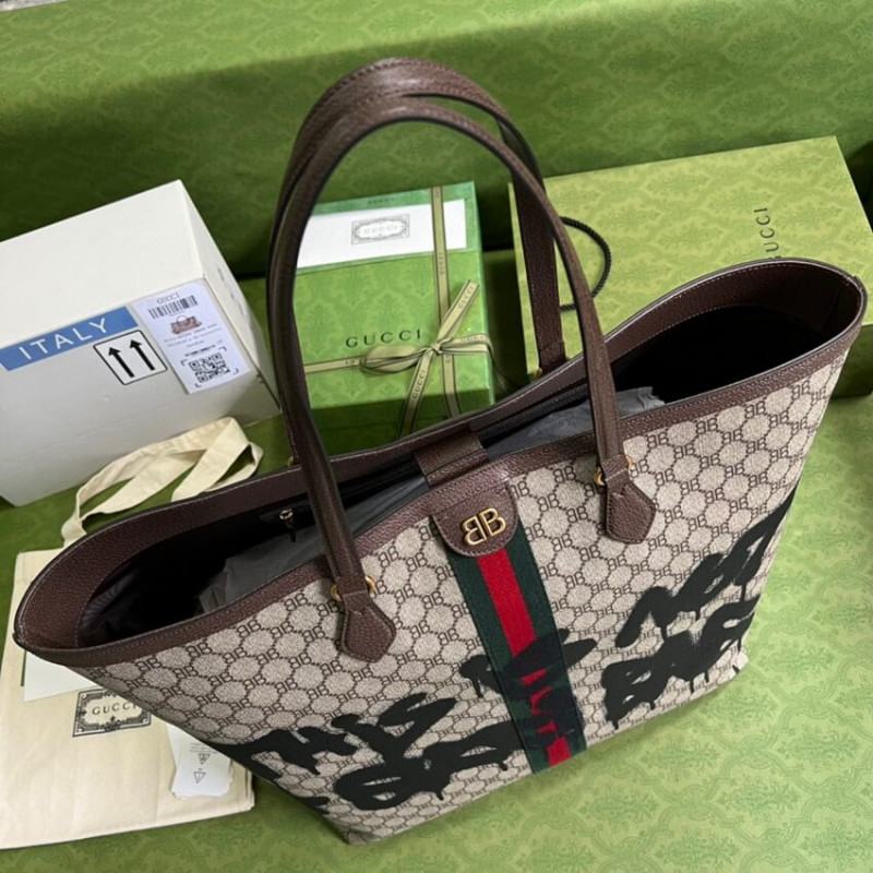 Balenciaga X Gucci Hacker Graffiti Gran Bolsa 680127-14