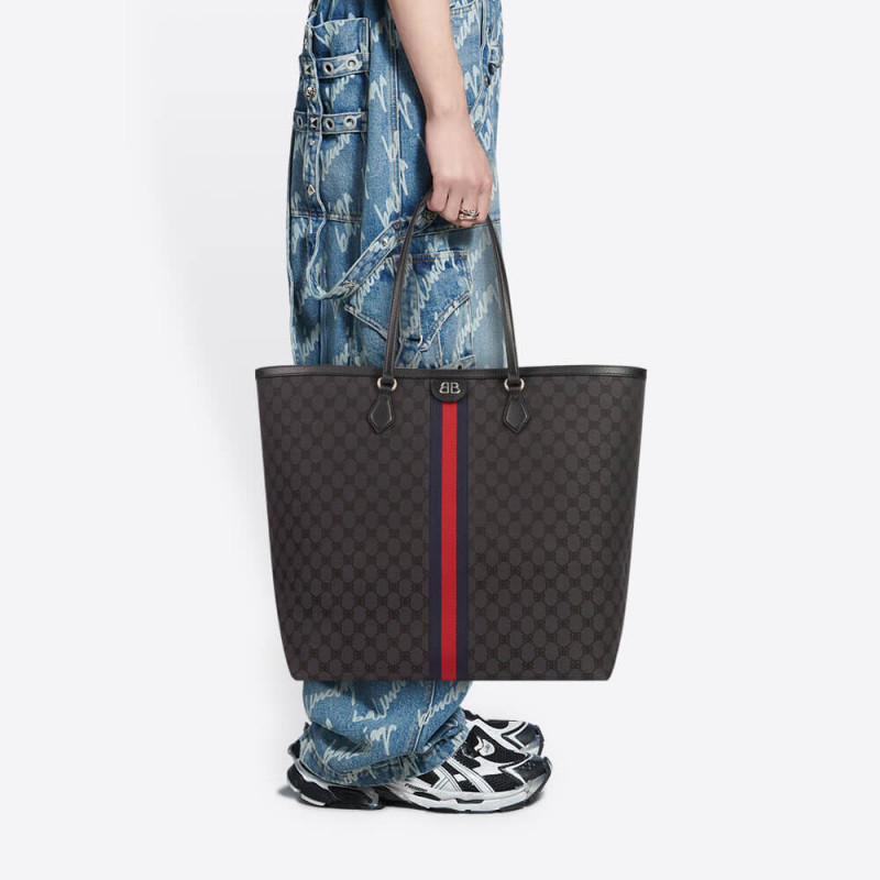 Balenciaga x Gucci Hacker Gran Bolsa 680127 Negro-1