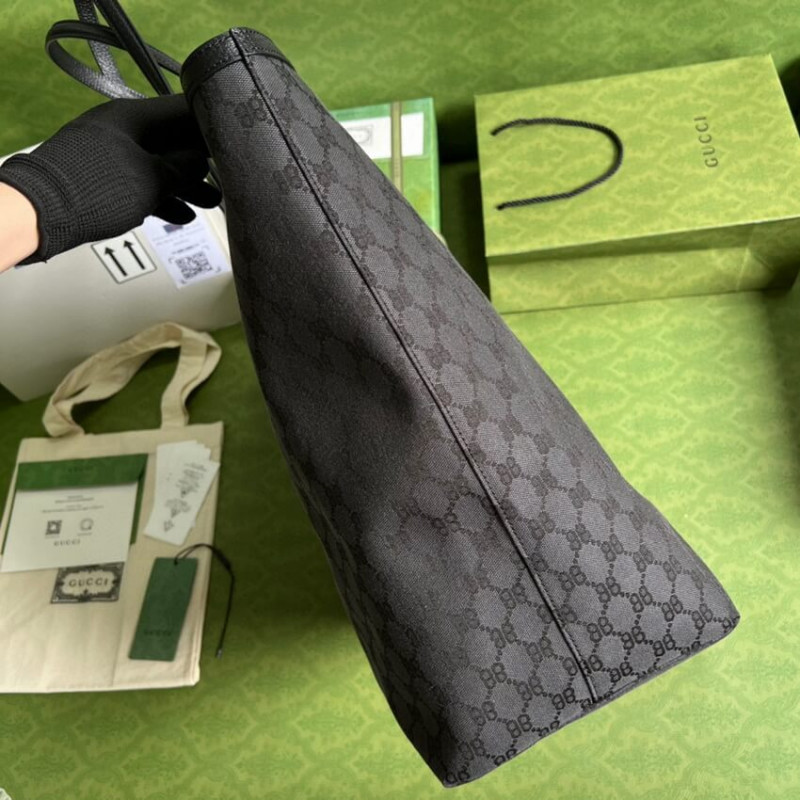 Balenciaga x Gucci Hacker Gran Bolsa 680127 Negro-5