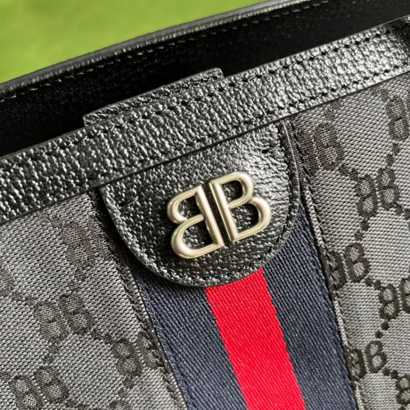 Balenciaga x Gucci Hacker Gran Bolsa 680127 Negro-7