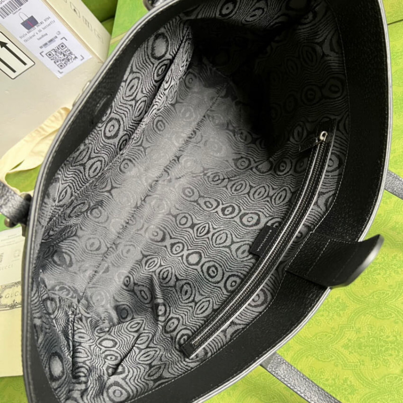 Balenciaga X Gucci Hacker Medium Tote Bolsa 680125 Negro-8