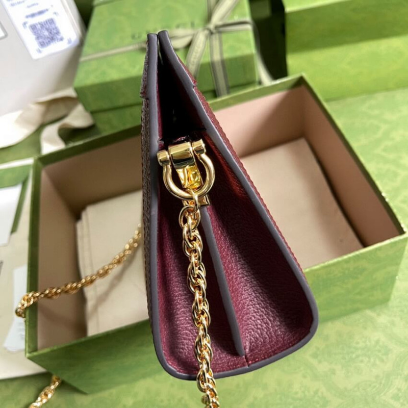 Gucci Ofidia GG Bolsa de hombro pequeño 503877 en Borgoña-3