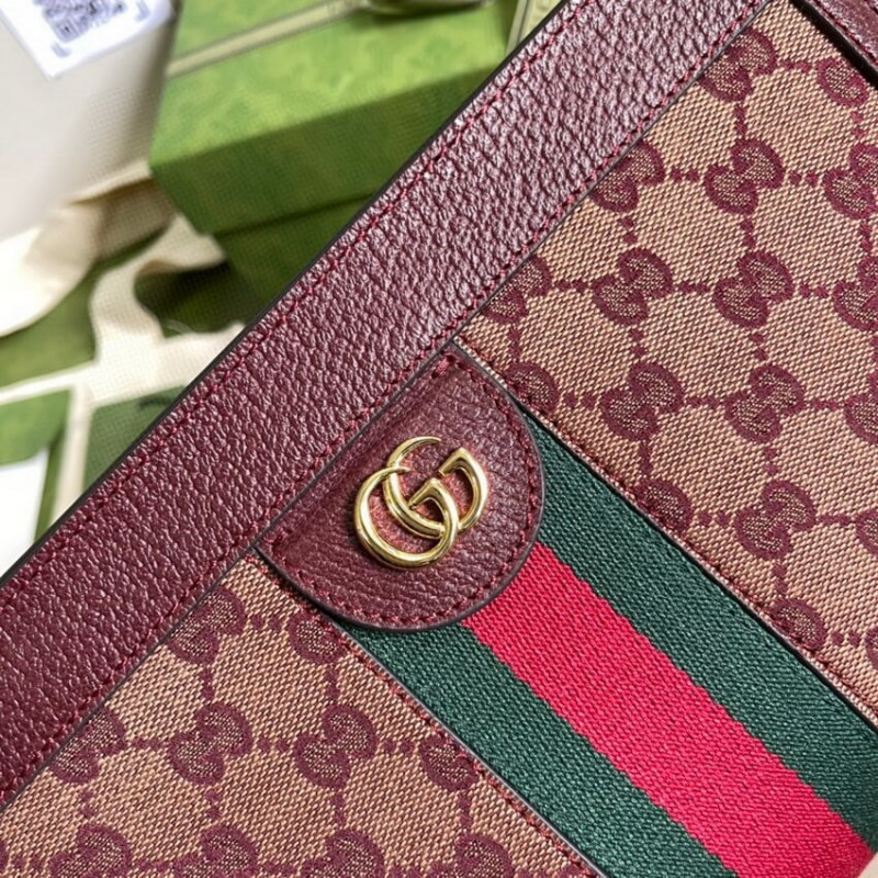 Gucci Ofidia GG Bolsa de hombro pequeño 503877 en Borgoña-4