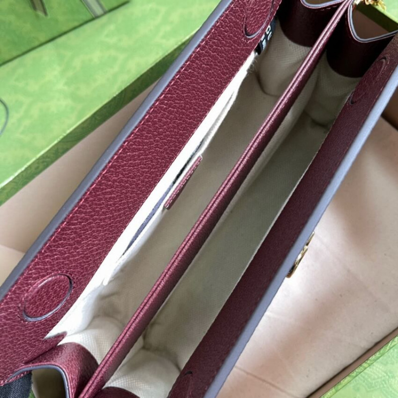Gucci Ofidia GG Bolsa de hombro pequeño 503877 en Borgoña-5