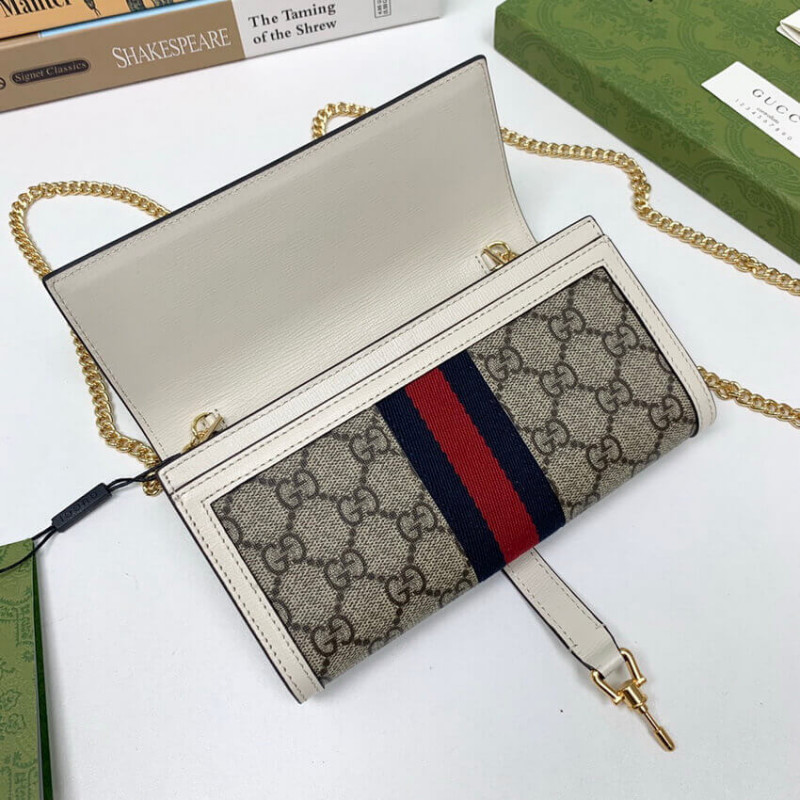 Gucci Jackie 1961 Billet de cadena 652681 White-6