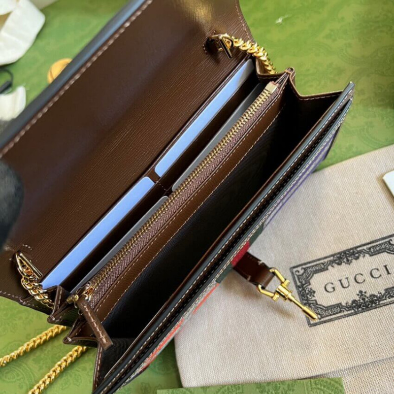 Gucci Jackie 1961 Billet de cadena 652681 con estampado geométrico-8