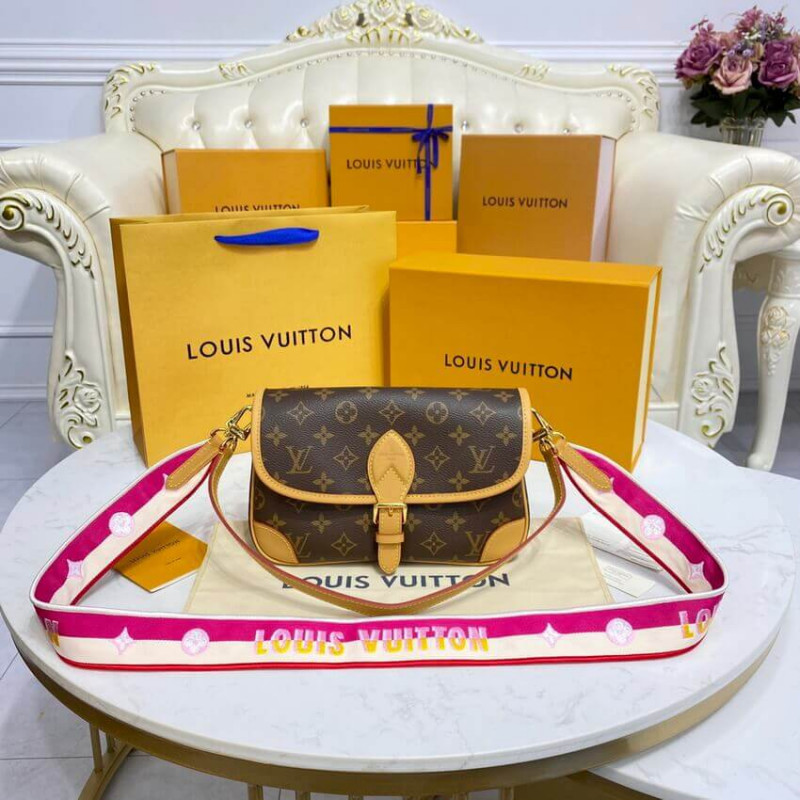 Louis Vuitton Monogram Canvas Diane Bolsa M46049 Fuchsia-3
