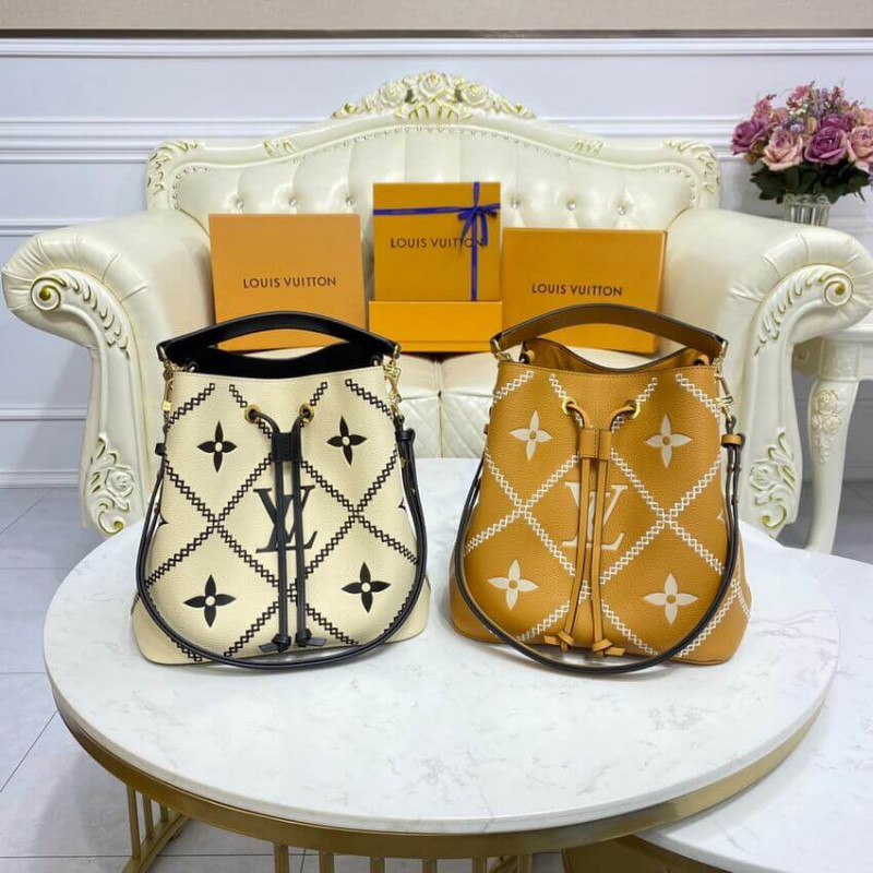 Louis Vuitton Neonoe MM M46023 Creme Beige/Negro-20
