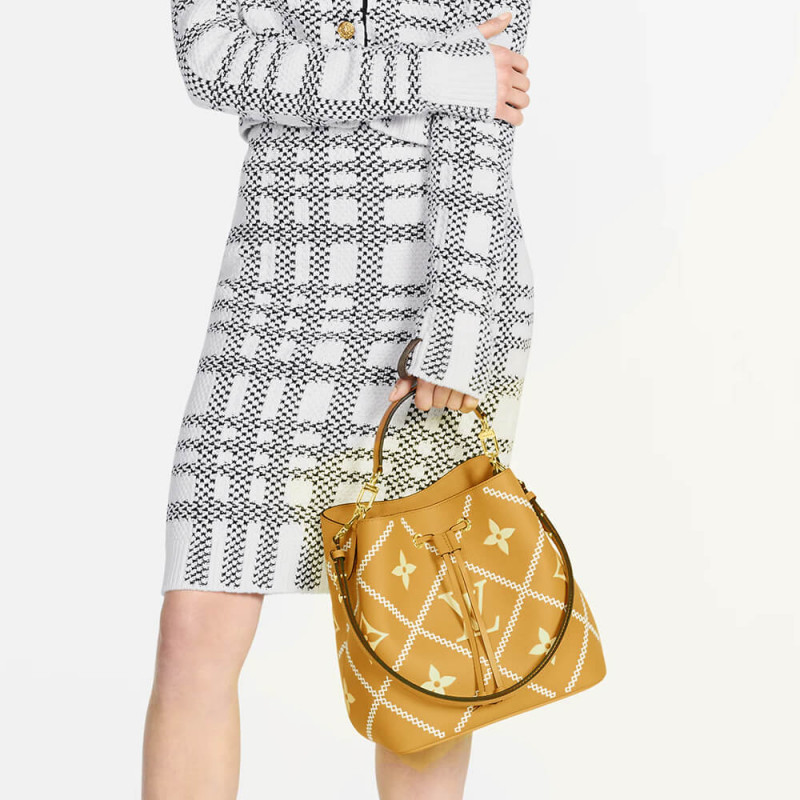 Louis Vuitton Neonoe MM M46029 Arizona Brown/Creme Beige-1
