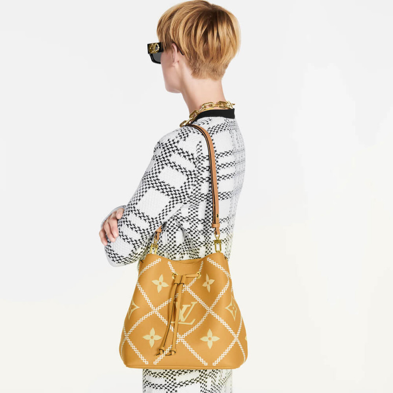 Louis Vuitton Neonoe MM M46029 Arizona Brown/Creme Beige-2