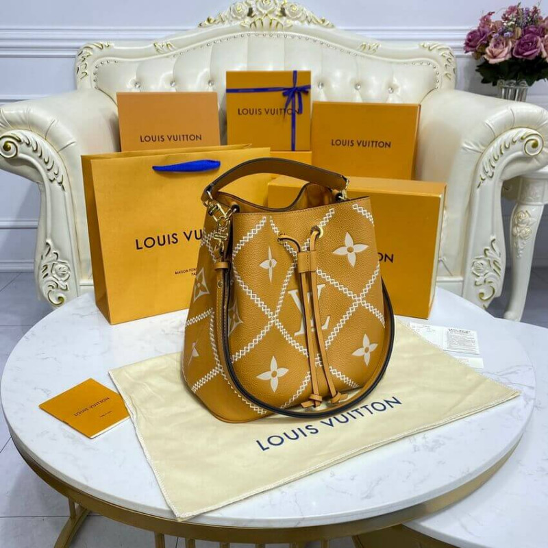 Louis Vuitton Neonoe MM M46029 Arizona Brown/Creme Beige-5