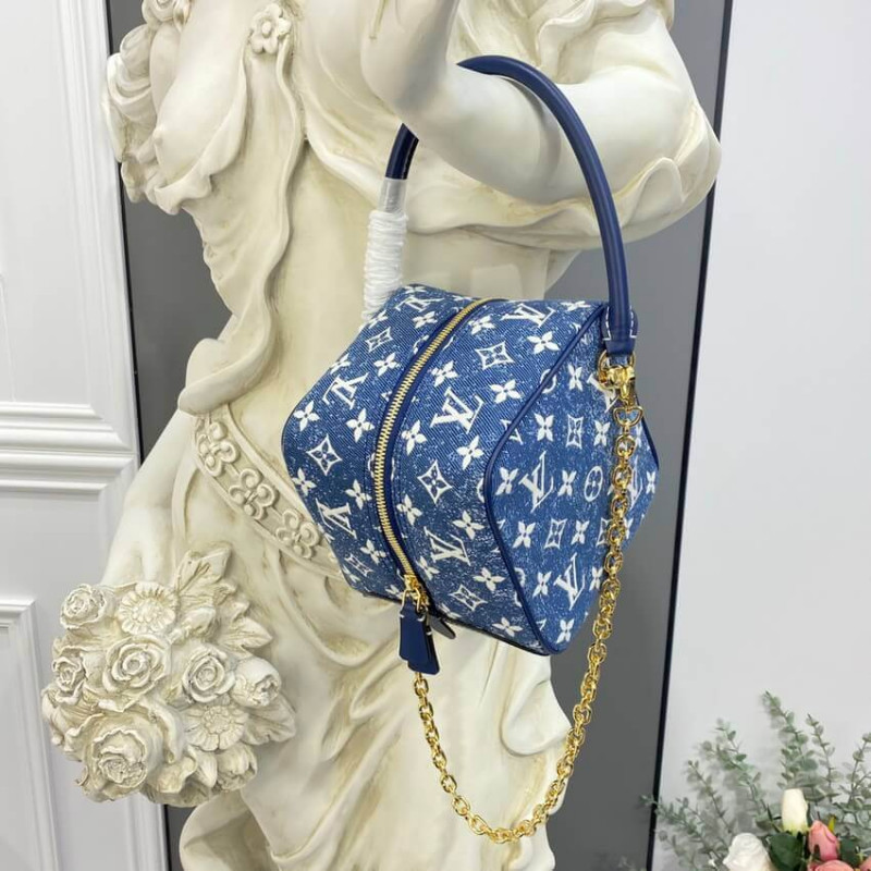 Louis Vuitton Denim Jacquard Textil Square Bolsa M59611-6