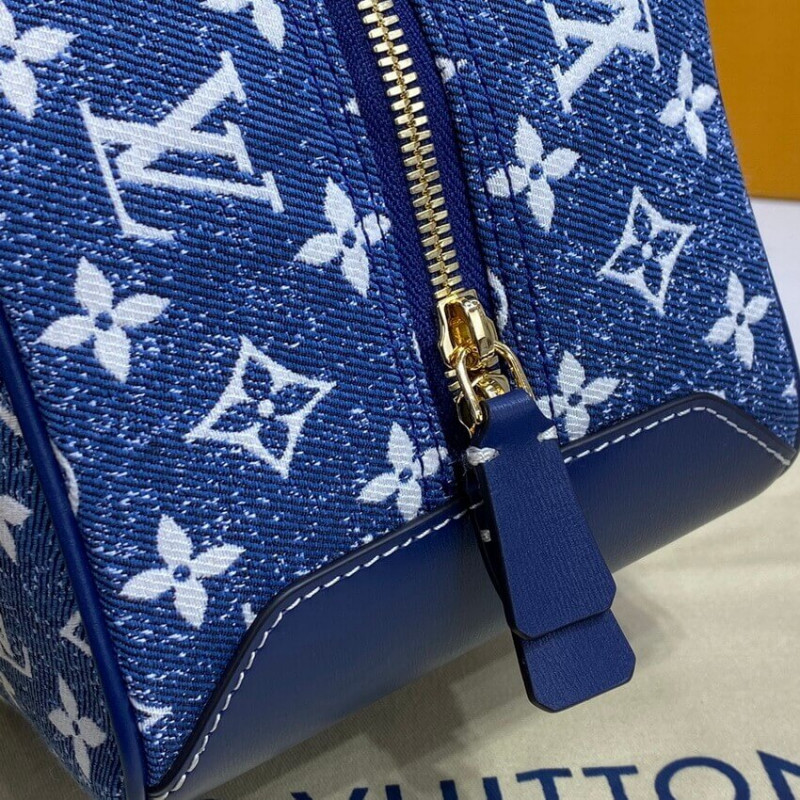 Louis Vuitton Denim Jacquard Textil Square Bolsa M59611-13