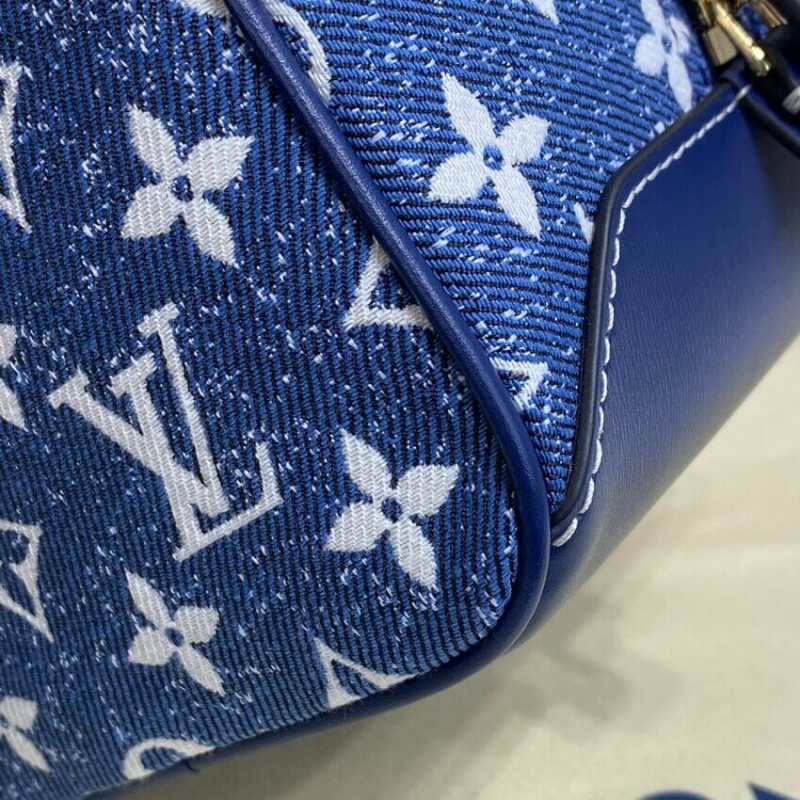 Louis Vuitton Denim Jacquard Textil Square Bolsa M59611-14