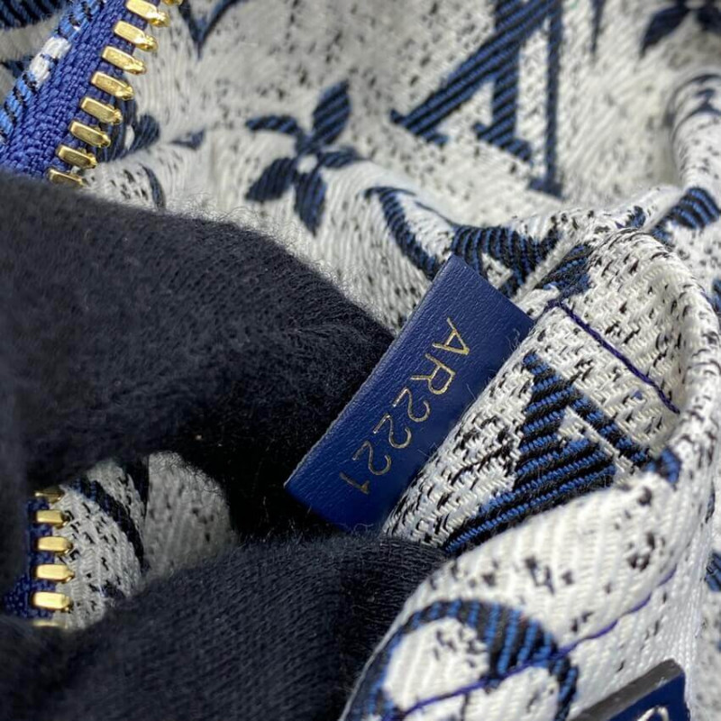 Louis Vuitton Denim Jacquard Textil Square Bolsa M59611-18