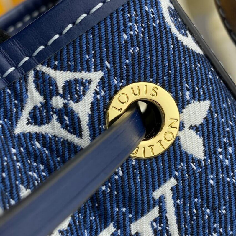 Louis Vuitton Denim Jacquard Textil Petit Noe M59606-9