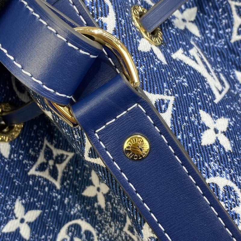 Louis Vuitton Denim Jacquard Textil Petit Noe M59606-10