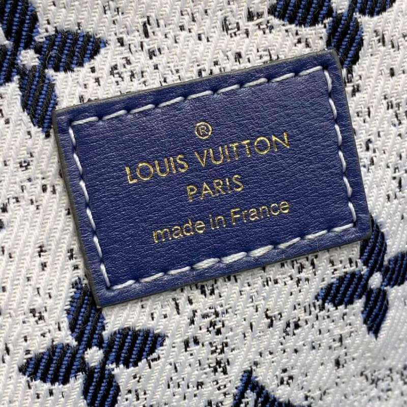 Louis Vuitton Denim Jacquard Textil Petit Noe M59606-12