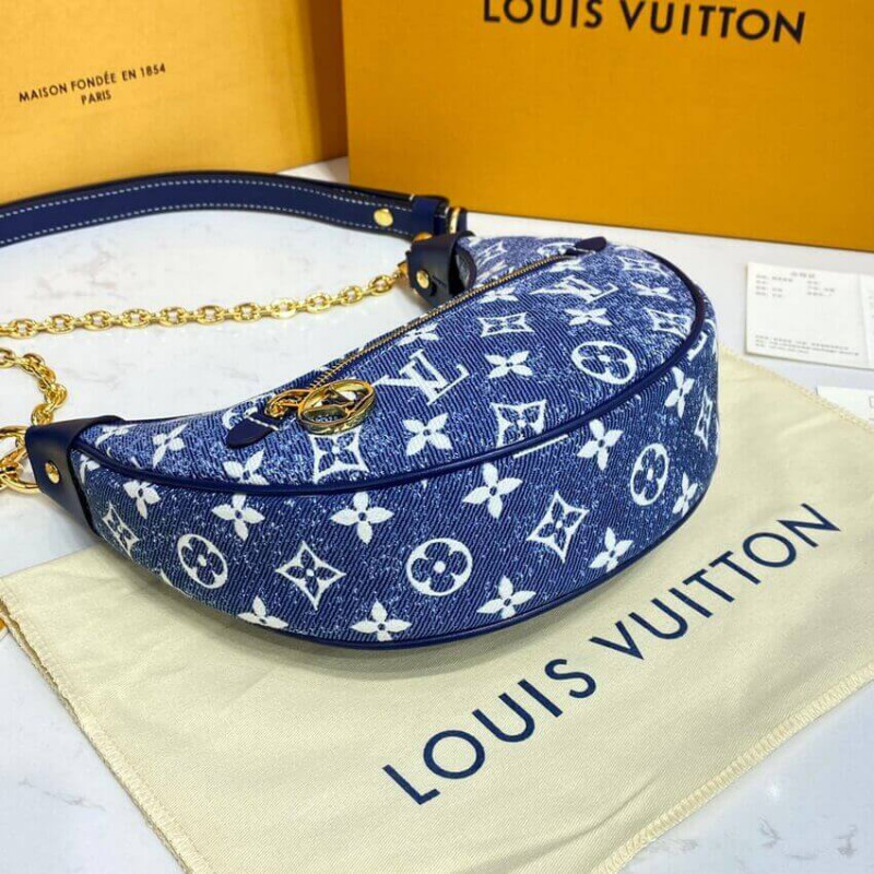 Louis Vuitton Monogram Denim Loop Bolsa M81166 Azul-9
