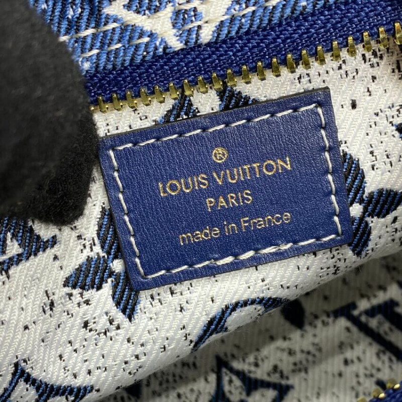 Louis Vuitton Monogram Denim Loop Bolsa M81166 Azul-16