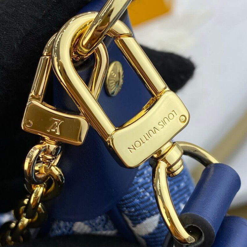 Louis Vuitton Monogram Denim Loop Bolsa M81166 Azul-18