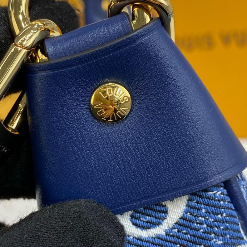 Louis Vuitton Monogram Denim Loop Bolsa M81166 Azul-19