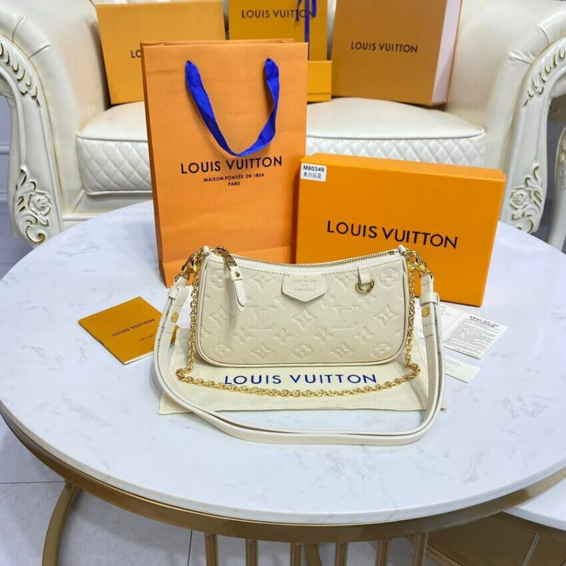 Louis Vuitton Monogram Empreinte Easy Pouch en Strap M81066 Creme-7