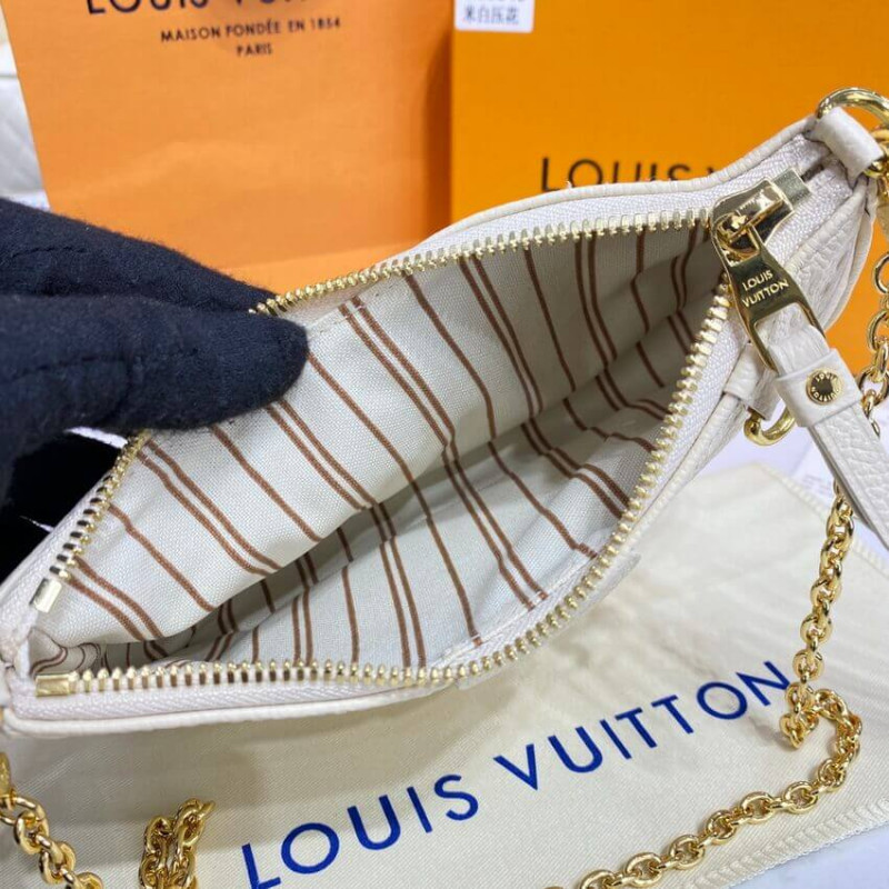 Louis Vuitton Monogram Empreinte Easy Pouch en Strap M81066 Creme-14